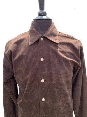 ROMEO 100% Micro Fiber Polyester Suede Feel Casual Shirt